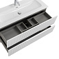 Тумба подвесная с керамической раковиной, CEZARES DUET-N, 120 см Bianco Lucido DUET-N-1200-2C-SO-BL + CZR-8073-120
