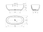 Ванна из искусственного камня Solid Surface CEZARES CZR-RELAX2.0-170-80-56-SSB