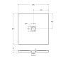 Поддон из искусственного мрамора BelBagno TRAY-MR-UNO-A-80-35-W-BO