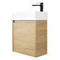 Тумба с раковиной подвесная Belbagno KRAFT MINI 500, Rovere Nebrasca Nature, 494х256х500, KRAFT MINI-500/260-1A-SO-RNN-R/7045-KL