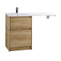 Тумба с раковиной напольная,левая,  BelBagno KRAFT-LVD-580/1200-2C-PIA-RNN Rovere Nebrasca Nature