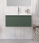 Тумба с раковиной подвесная BelBagno UNO-800-1C-SO-VO Еловый матовый, раковина белая BB-8099-80