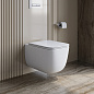 Унитаз подвесной безободковый с сиденьем и смывом ТОРНАДО BelBagno БЛЕСК (LUCE) BB076CH-TOR/SC
