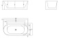 Ванна акриловая пристенная Belbagno BB409-1700-800