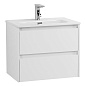 Тумба с раковиной подвесная Belbagno KRAFT 39-500, Bianco Opaco, 510х390х515, KRAFT 39-500/390-2C-SO-BO/BB500/390ETL