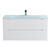 Тумба с раковиной подвесная Belbagno ETNA 1000, Bianco Opaco, 1010х460х515, ETNA-1000-2C-SO-BO-P/BB1010/465-LV-VTR-BL