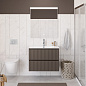 Тумба с раковиной подвесная BelBagno UNO-800-2C-SO-СO Бежевый матовый, раковина белая BB-8099-80