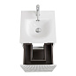 Тумба с раковиной подвесная BelBagno UNO-MINI-400-2C-SO-BO Белый матовый, раковина белая BB-8099-3-40