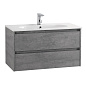 Тумба с раковиной подвесная Belbagno KRAFT 800, Cemento Grigio, 810х460х515, KRAFT-800-2C-SO-CG/LOV-800-LVB
