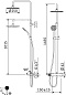 Душевая стойка Cezares LEAF-CDA-25-L-SR