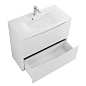 Тумба с раковиной напольная BelBagno MARINO 90 Bianco Lucido, раковина белая, MARINO-900-2C-PIA-BL-P/BB900/450-LV-MR-AST