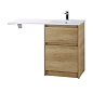 Тумба с раковиной напольная, правая,  BelBagno KRAFT-LVD-580/1200-2C-PIA-RNN Rovere Nebrasca Nature