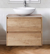 Тумба с накладной раковиной для ванной комнаты BelBagno Kraft 60 см Rovere Nebrasca Nature