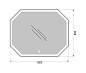 Зеркало BelBagno SPC-OTT-1000-800-LED-TCH