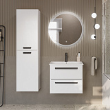 Шкаф подвесной CEZARES Bianco Lucido, белый глянец ECO-1500-2A-SC-BL+RS156BL.3/96