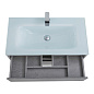 Тумба с раковиной подвесная Belbagno KRAFT 1000, Cemento Grigio, 1010х460х515, KRAFT-1000-2C-SO-CG/BB1010/465-LV-VTR-BL