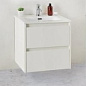 KRAFT 39 База под раковину с двумя выкатными ящиками, Bianco Opaco, 510х390х515, KRAFT 39-500/390-2C-SO-BO