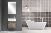 Тумба подвесная с керамической раковиной BelBagno KRAFT MINI 50 Pino Pasadena, правосторонняя