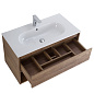 Тумба с раковиной подвесная Belbagno KRAFT 800, Rovere Tabacco, 800x460x500, KRAFT-800-1C-SO-RT/LOV-800-LVB