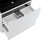 Тумба с раковиной напольная BelBagno MARINO 80 Bianco Lucido,раковина черная,  MARINO-800-2C-PIA-BL-P/BB800/450-LV-ART-AST-NERO