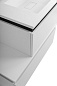 Тумба подвесная с  раковиной из искусственного мрамора, CEZARES SLIDER, 80 см Bianco Opaco SLIDER-800-1C-SO-BO+CZR-800/480-LV-MR-PRS+SLIDER-800-1C-PI-BO
