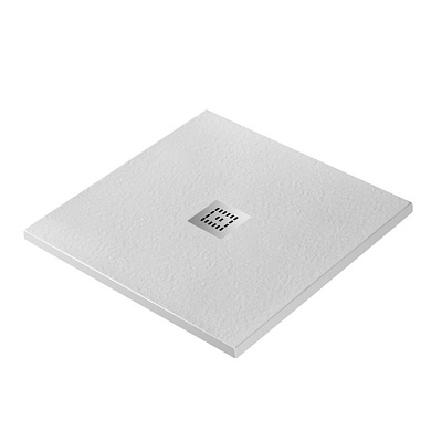 Поддон из искусственного мрамора BelBagno TRAY-MR-UNO-A-80-35-W-CR