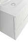 Тумба подвесная с керамической раковиной, CEZARES DUET-N, 60 см Bianco Lucido DUET-N-600-2C-SO-BL+CZR-8073-60