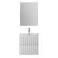 Тумба с раковиной подвесная BelBagno UNO-MINI-800-2C-SO-BO Белый матовый, раковина белая BB-8099-3-80