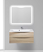 Тумба с раковиной подвесная BelBagno Marino 1000 , Rovere Bianco, 1000x445x500, MARINO-1000-2C-SO-WO-P/BB1000/445-LV-MR-PR