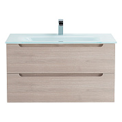 Тумба с раковиной подвесная Belbagno ETNA 900, Rovere Grigio, 910х460х515, ETNA-900-2C-SO-RG-P/BB910/465-LV-VTR-BL