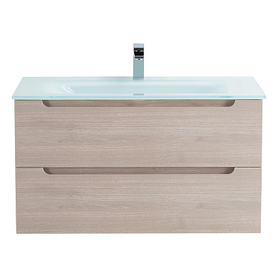 Тумба с раковиной подвесная Belbagno ETNA 900, Rovere Grigio, 910х460х515, ETNA-900-2C-SO-RG-P/BB910/465-LV-VTR-BL