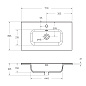 Тумба напольная с раковиной BelBagno KRAFT39-700/390-2C-PIA-RT