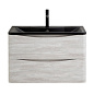 Тумба с черной раковиной из искусственного мрамора BelBagno Acqua 80 см Rovere Vintage Bianco