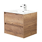 Тумба с раковиной подвесная Belbagno KRAFT 600, Rovere Tabacco, 610х460х515, KRAFT-600-2C-SO-RT/BB600ETL