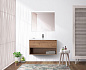 Тумба с керамической раковиной для ванной комнаты BelBagno KRAFT 90 Rovere Tabacco