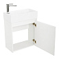 Тумба с раковиной подвесная Belbagno KRAFT MINI 500, Bianco Opaco, 494х256х500, KRAFT MINI-500/260-1A-SO-BO-R/7045-KL