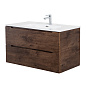 Тумба с раковиной подвесная Belbagno ETNA 800, Rovere Moro, 810х460х515, ETNA-800-2C-SO-RW-P/BB800ETL