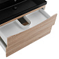 Тумба с раковиной подвесная BelBagno Marino 800, Rovere Bianco, 800x450x500, MARINO-800-2C-SO-WO-P/BB800/450-LV-ART-AST-NERO