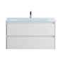 Тумба подвесная со стеклянной раковиной BelBagno KRAFT 80 Bianco Opaco