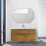 Тумба с раковиной подвесная Belbagno MARINO-H60 110, Rovere Nature, MARINO-H60-1100-2C-SO-RN-P / BB1100/450-LV-MR-PR