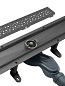 Душевой лоток CEZARES SLIDER 70 см, SLIDER-LD-70-GM оружейная сталь