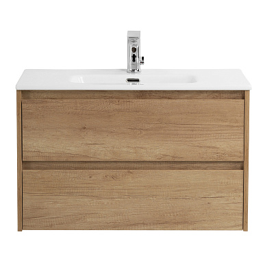 Тумба с раковиной подвесная Belbagno KRAFT 39-800, Rovere Nebrasca Nature, 810х390х515, KRAFT 39-800/390-2C-SO-RNN/BB800/390ETL