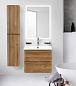 Тумба подвесная с раковиной из литьевого мрамора BelBagno ALBANO 60 Rovere Rustico
