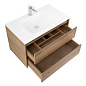 Тумба с раковиной подвесная Belbagno KRAFT 900, Rovere Tabacco, 910х460х515, KRAFT-900-2C-SO-RT/BB910/465-LV-VTR-BL