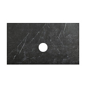 Столешница из керамогранита под накладную раковину Belbagno 800x460 Marmo Nero Opaco KEP-80-MNO-W0