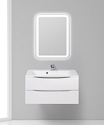 Тумба с раковиной подвесная BelBagno Marino 900, Bianco Opaco, 900x450x500, MARINO-900-2C-SO-BO-P/BB900/450-LV-MR-AST