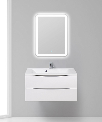 Тумба с раковиной подвесная BelBagno Marino 900, Bianco Opaco, 900x450x500, MARINO-900-2C-SO-BO-P/BB900/450-LV-MR-AST