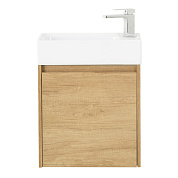 Тумба с раковиной подвесная Belbagno KRAFT MINI 500, Rovere Nebrasca Nature, 494х256х500, KRAFT MINI-500/260-1A-SO-RNN-R/7045-KL