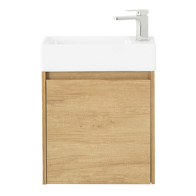 Тумба с раковиной подвесная Belbagno KRAFT MINI 500, Rovere Nebrasca Nature, 494х256х500, KRAFT MINI-500/260-1A-SO-RNN-R/7045-KL