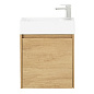 Тумба с раковиной подвесная Belbagno KRAFT MINI 500, Rovere Nebrasca Nature, 494х256х500, KRAFT MINI-500/260-1A-SO-RNN-R/7045-KL